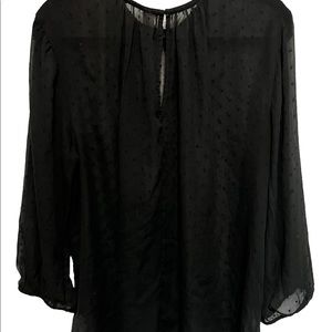 Women’s Old Navy size XL sheer Black long sleeves top